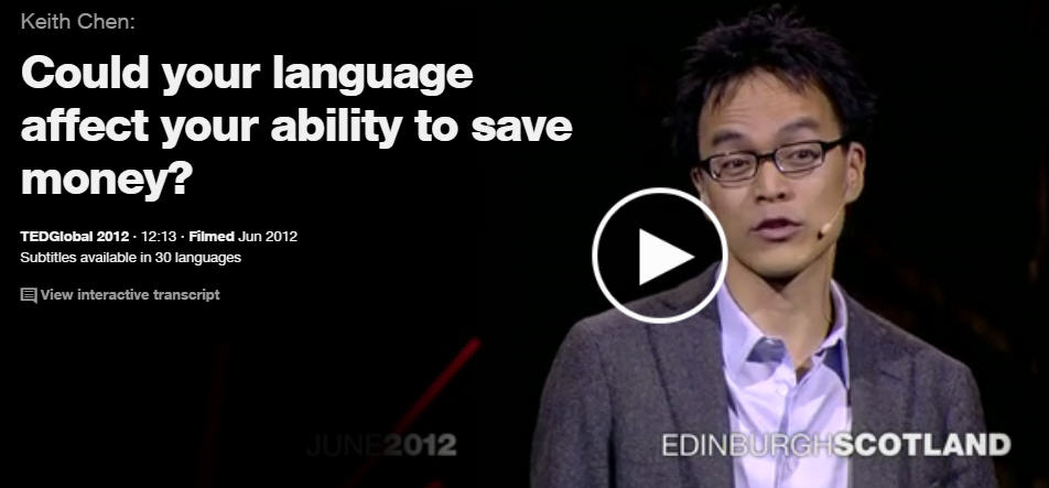 Chen 2013 Could your language affect your ability to save money